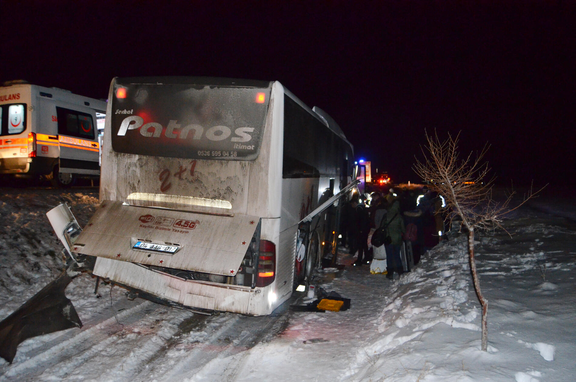 Aksaray’da yolcu otobüsü şarampole düştü: 4 yaralı