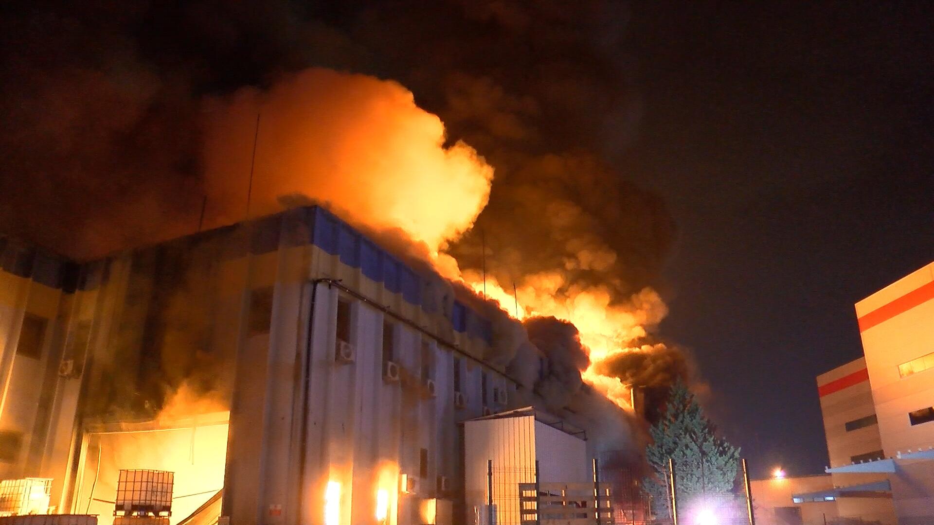 Bursada fabrika yangını