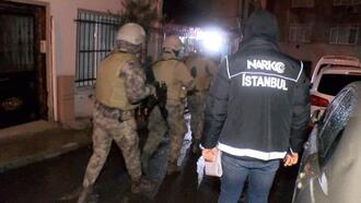İstanbul'da uyuşturucu satıcılarına yönelik helikopter destekli operasyon