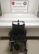 Ümraniye'de engellinin akülü sandalyesini çaldı; binerek kaçtı