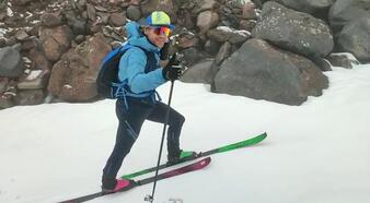 Alman sporcu, 5 saatte Ağrı Dağı'na tırmandı