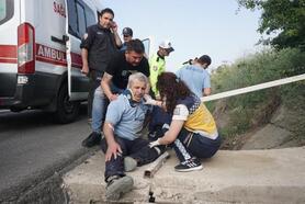 Tekirdağ'da işçi servisi devrildi: 5 yaralı