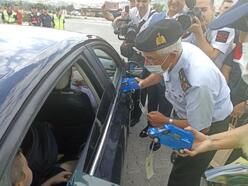 Jandarma Genel Komutanı Çetin, Tosya'da trafik denetimine katıldı