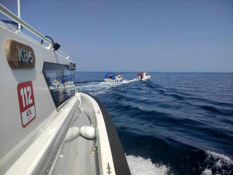 Saros Körfezi'nde sürüklenen tekneyi, Serdar 7M Radarı buldu
