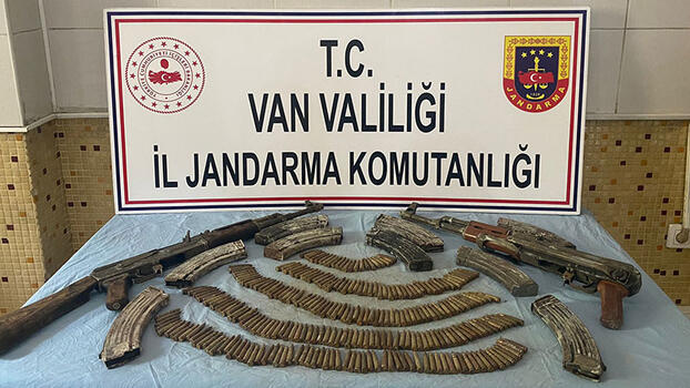 Van'da PKK'ya ait silah ve mühimmat ele geçirildi
