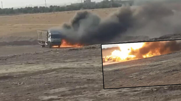 Suriye'de bomba yüklü kamyon imha edildi