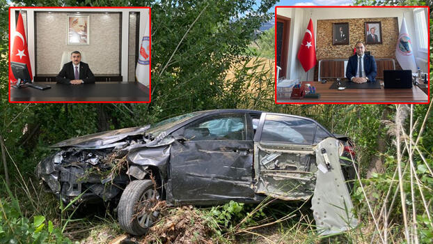 Konya'da takla atan otomobildeki 2 kaymakam yaralandı