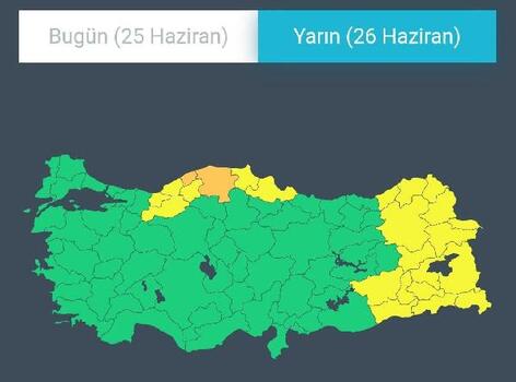 AFAD'dan Bartın, Kastamonu ve Zonguldak için şiddetli yağış uyarısı