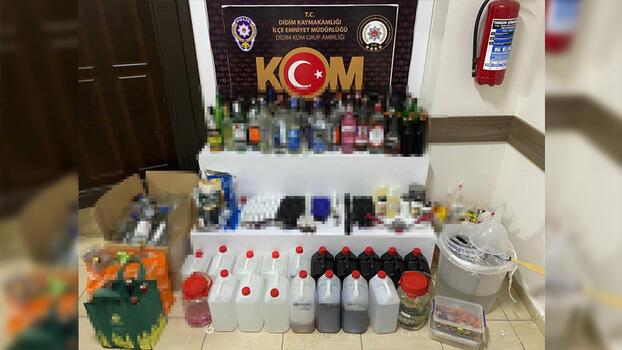 Aydın'da sahte içki operasyonu: 2 gözaltı