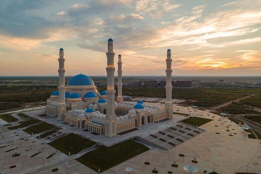 Guinness’e aday Nur Sultan Büyük Camii açılıyor