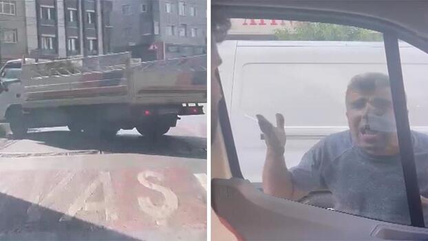 Zeytinburnu'nda yol tartışması: Şoför kaza yaptı, camları yumrukladı