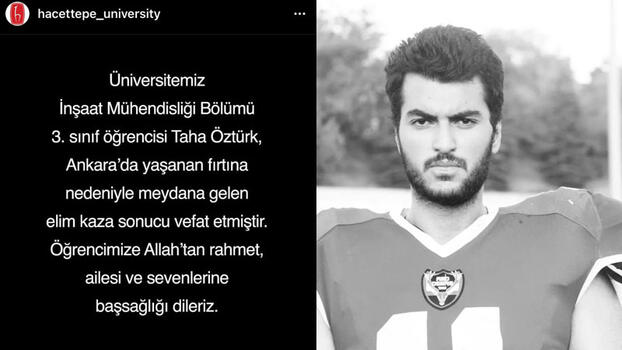 Ankara'da fırtınada ölen stajyer Taha'nın ilk iş günüymüş