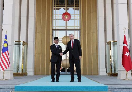 Cumhurbaşkanı Erdoğan, Malezya Kralı Sultan Şah'ı resmi törenle karşıladı / Fotoğraflar