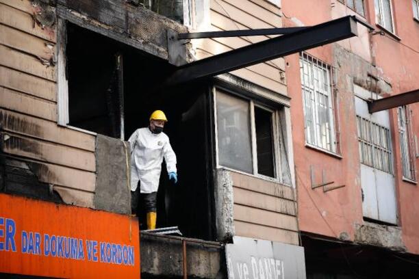 Güngören'de 4 kişinin öldüğü yangın; binada incelemeler devam ediyor