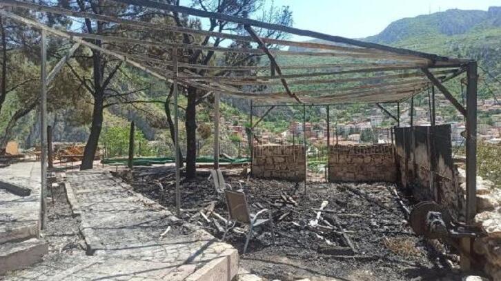 Amasya'da tarihi Kızlar Sarayı'ndaki yangının çıkış nedeni araştırılıyor