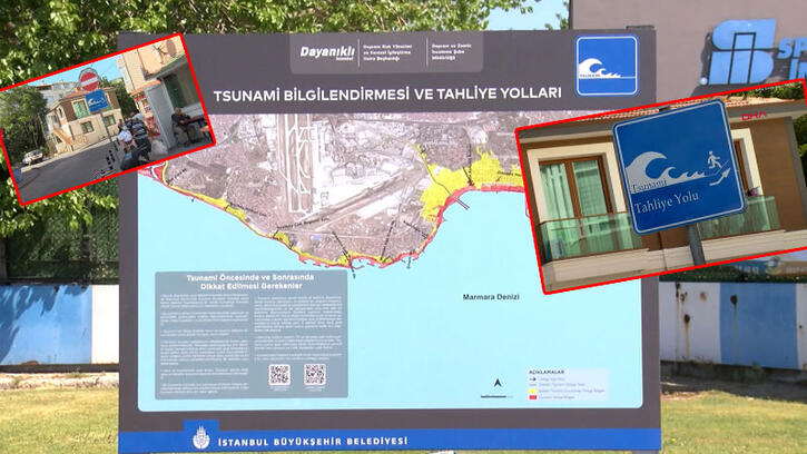 İstanbul'a levhaların ardından tsunami bilgilendirme panoları