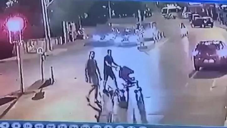Sarıyer'de motosiklet kazası kamerada