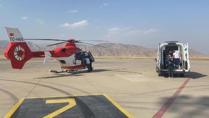 Şırnak'ta ambulans helikopter prematüre bebek için havalandı