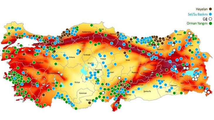 AFAD, Türkiye'nin 'afet risk haritası'nı çıkardı