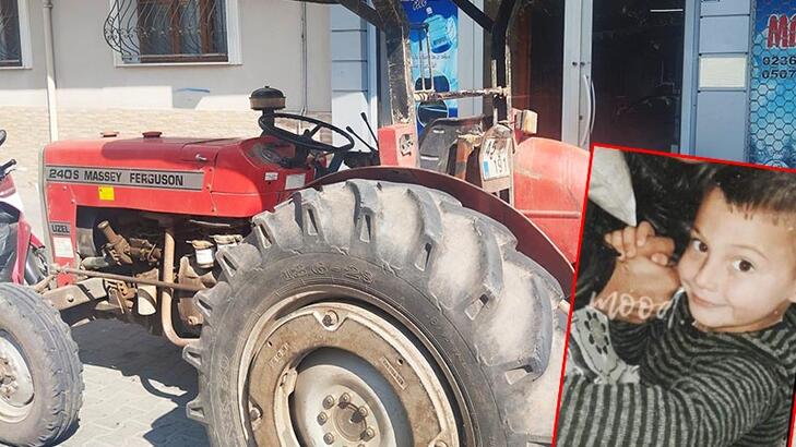 Babasının kullandığı traktörden düşüp altında kalan Eymen, öldü
