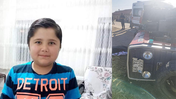 12 yaşındaki Evren, kullandığı traktörün devrildiği kazada öldü