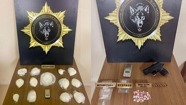 Samsun'da uyuşturucu operasyonunda 10 gözaltı