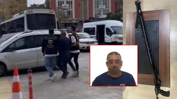 Bakırköy'de tartıştığı adamı zıpkınla bacağından vuran şüpheli tutuklandı