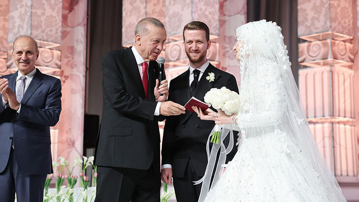 Cumhurbaşkanı Erdoğan yeğeni Usame Erdoğan'ın nikah törenine katıldı