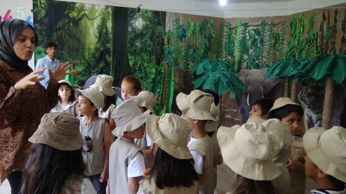 A kindergarten teacher brings the Amazon Forests into her classroom