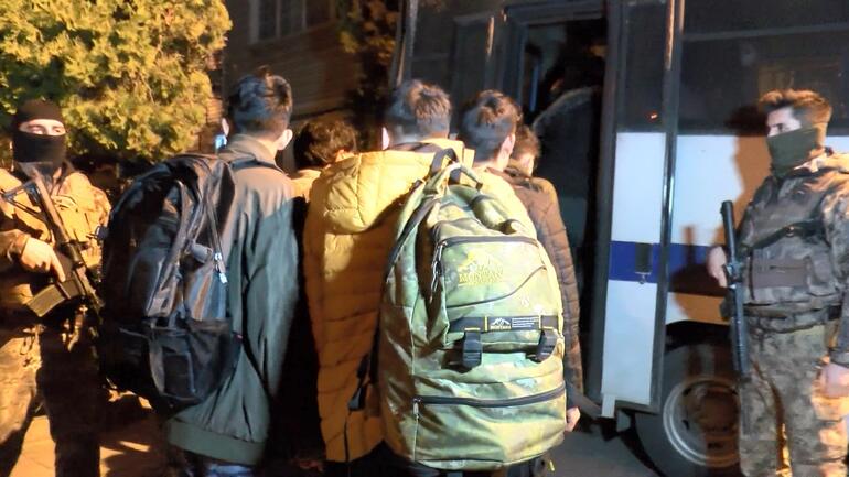 Yasadışı yollarla Türkiyeye gelen kaçak göçmenlere yönelik operasyon