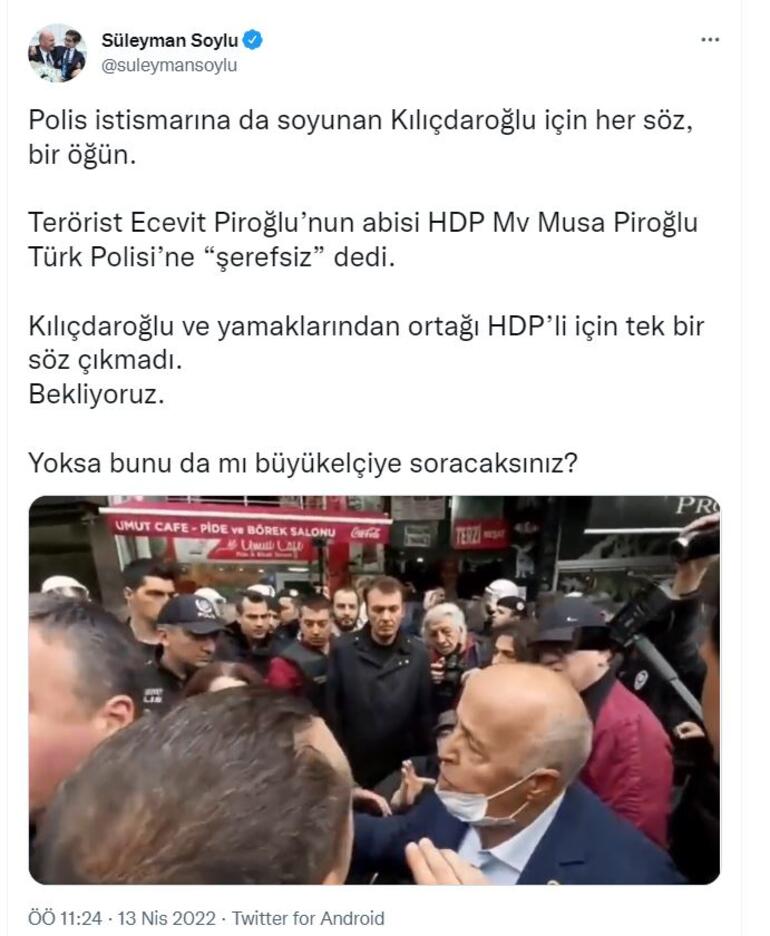 Bakan Soyludan Kılıçdaroğluna HDP tepkisi