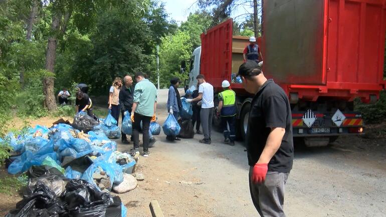 Belgrad Ormanından toplanan atıklar fidana dönüşecek