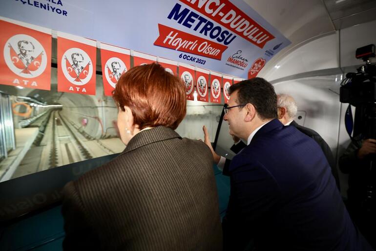 Kılıçdaroğlu, Akşener ve Davutoğlu İstanbulda metro hattı açılışına katıldı