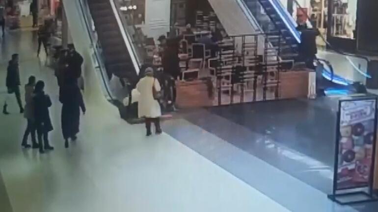 Şişlideki yürüyen merdiven dehşetinin güvenlik kamerası görüntüleri ortaya çıktı
