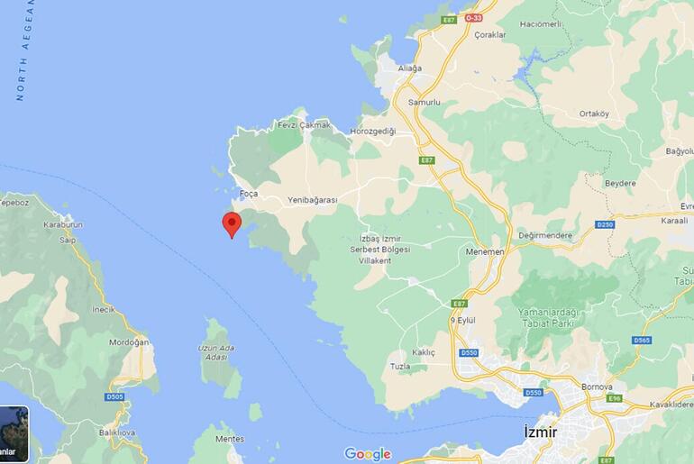 İzmir Körfezinde 4.1 büyüklüğünde deprem
