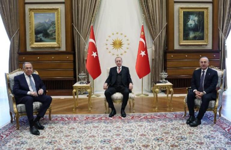 Cumhurbaşkanı Erdoğan, Rusya Dışişleri Bakanı Lavrovu kabul etti
