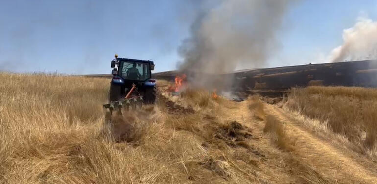 Sivasta yanan tarlalarda zarar 10 milyon lira