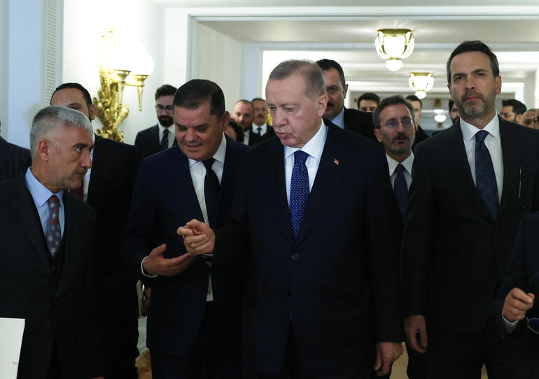 Cumhurbaşkanı Erdoğan, Libya başbakanını kabul etti